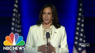 Young Girls React As Vice President-Elect Kamala Harris Makes History | NBC Nightly News