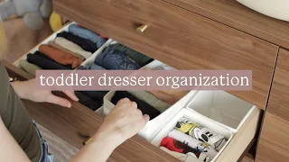 Toddler Dresser Organization | Tips + My Method