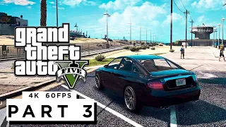 GRAND THEFT AUTO 5 Walkthrough Gameplay Part 3 - (PC 4K 60FPS) RTX 3090 MAX SETTINGS