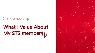 STS Membership: What I Value