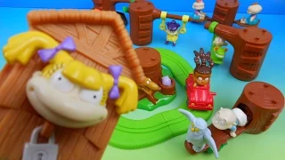 2000 NICKELODEON RUGRATS SET OF 8 BURGER KING KIDS MEAL TOYS VIDEO REVIEW w/ DRIVE-THRU-TOYS