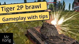 How to play tiger 2 P in War Thunder realistic battles - gameplay with tips