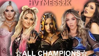 WWE 2K24 UNIVERSE ALL CHAMPIONS 2018-2024