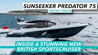 Inside a stunning new British sportscruiser | Sunseeker Predator 75 yacht tour | MBY