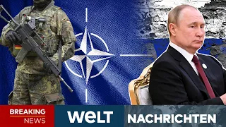 UKRAINE-KRIEG: NATO stockt auf - PUTIN warnt vor Truppen-Stationierung I WELT Newsstream