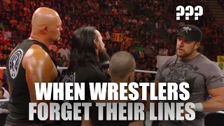 10 Wrestlers Who FORGOT THEIR LINE During A Promo