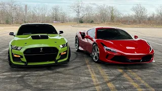 FORD GT500 VS FERRARI F8