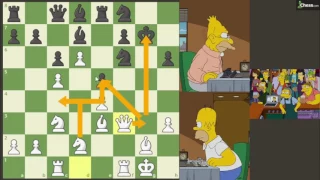 Les Simpsons jouent aux échecs