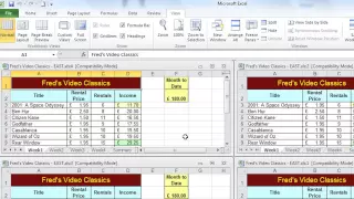 Excel Tip #004 - View Multiple Worksheets - Microsoft Excel 2010 2007 2003