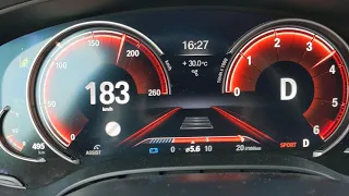 2017 BMW G30 540d 100-200 km/h