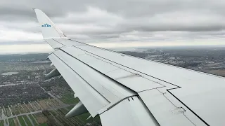 KLM Cityhopper Embraer ERJ-175LR Amsterdam Landing