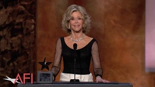 Jane Fonda accepts the 2014 AFI Life Achievement Award