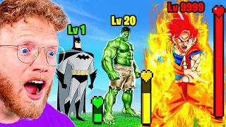 MARVEL vs DC vs DBZ Power Level Comparison (movie)