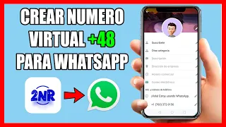 Crear numero virtual +48 para WhatsApp 2024/ Create virtual number for Whatsapp with 2nr premium