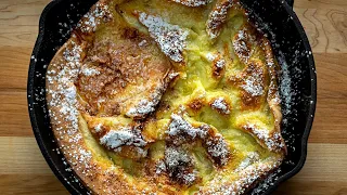 Apple Dutch Baby Pancakes Recipe! (Sliced Apple Skillet Pancakes)