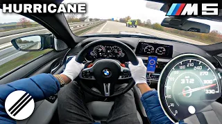 1000HP BMW M5 HURRICANE *PROTOTYPE* TEST DRIVE ON GERMAN AUTOBAHN🏎