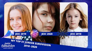 MY TOP 51 JUNIOR EUROVISION 2018 / 2019 / 2020