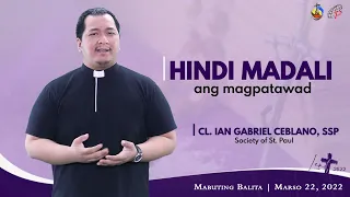 Mabuting Balita | Marso 22, 2022