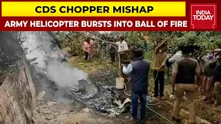 CDS Bipin Rawat Chopper Mishap In Tamil Nadu's Coonoor, 4 Killed, Search On For 1 Missing Survivor
