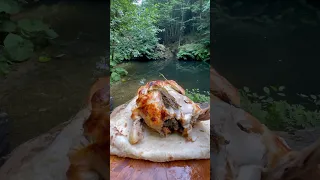 ÇAMURDA TAVUK İÇİNDE KARA LAHANA SARMASI ? - Cooking Chicken in primitive mud 🐓🥬