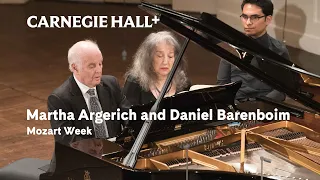 Mozart’s Sonata for Two Pianos in D Major: Martha Argerich and Daniel Barenboim | Carnegie Hall+