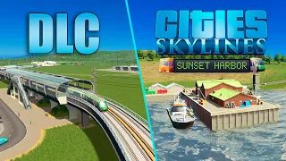 Cities Skylines - Sunset Harbor - Обзор DLC!