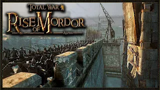 Total War: RISE OF MORDOR | Mordor vs Gondor - Asedio a la Ciudad de los Hombres
