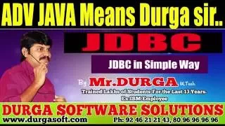 JDBC in Simple Way By Durga Sir