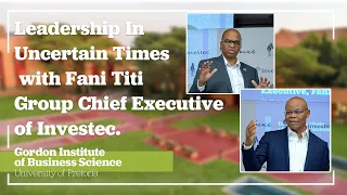 CEO Conversation with Investec Group Chief Executive, Fani Titi