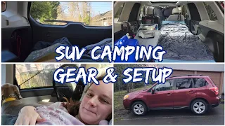 SUV Car Camping | New Gear & No Build Setup | Subaru Forester