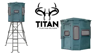 TITAN BLINDS Pro Blind | Bow & Rifle Combo with 8ft Tower at KYGUNCO