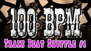 100 BPM - Train beat shuffle #1 - 4/4 Drum Beat - Drum Track