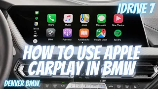 How to use Apple Carplay on BMW iDrive 7