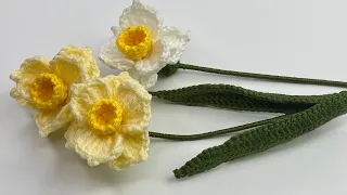 Tutorial Narcisos Tejidos - Crochet Daffodils💜Mayelin Ros