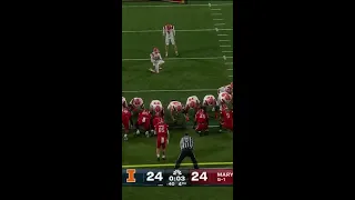 Caleb Griffin Drills the Game Winning Field Goal vs. Maryland | Illinois Football