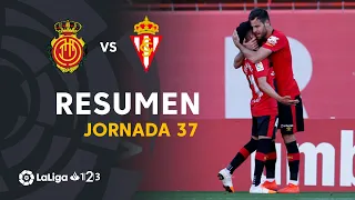 Highlights RCD Mallorca vs Real Sporting (2-1)