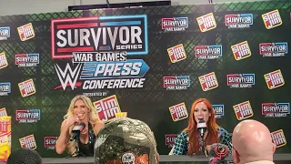 Charlotte Flair & Becky Lynch Survivor Series: War Games Full Press Conference