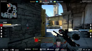 Mou 1v2 Clutch - Navi vs Gambit - Dreamhack winter 2017