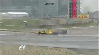 Jaime Alguersuari overtake on Vitaly Petrov Chinese GP 2010