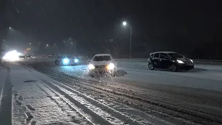 Colorado Springs, CO Uphill Road Chaos During Major Winter Storm