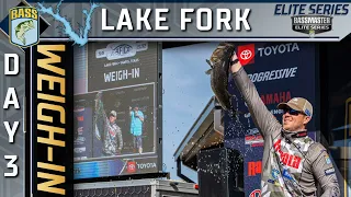 ELITE: Day 3 weigh-in at Lake Fork