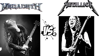 metallica vs megadeth, guitar battles live(kirk hammet vs marty friedman)