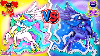 SMILING CRITTERS, but they're PONY?!: Celestia vs Luna Day and Night Contest | Annie Korea