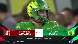 CFB on FS1 intro Stanford at Oregon