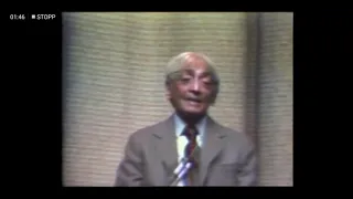 Jiddu Krishnamurti - Wie entstand das 'ich'?