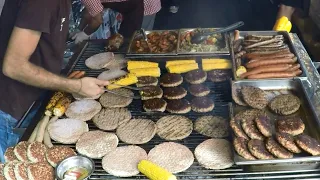 Italy Street Food. Grilled Meat, Roasted Pork, Melted Cheese, Fried Dumplings, Pita Gyros and more