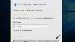 How to Set Password on Run as Administrator