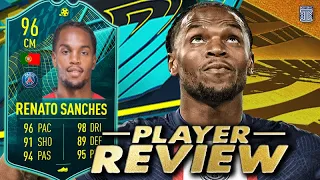 5⭐SKILL MOVE UPGRADE?!😍 96 PLAYER MOMENTS RENATO SANCHES PLAYER REVIEW PSG SBC FIFA 22 ULTIMATE TEAM