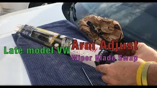 VW Jetta Wiper Arm Adjustment and Blade swap