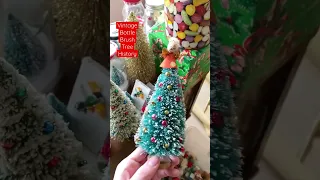 Vintage bottle brush tree history - Retro Christmas decorations